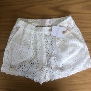 Stone cold fox eyelet shorts